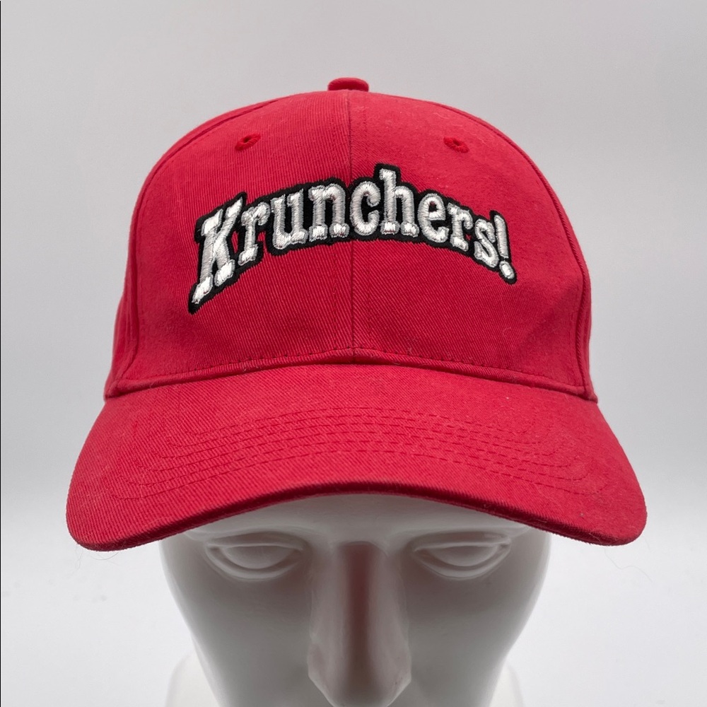 Richardson Krunchers! Red Novelty Baseball Cap Adult Size Model 203 Adjustable